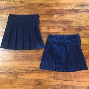 Girls Place Navy Blue School Uniform Pleated Skorts Skirts Shorts Bundle of 2
Bu